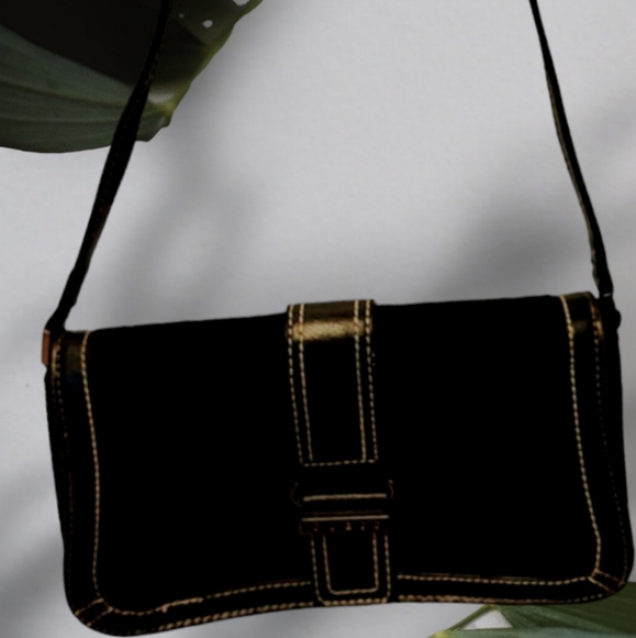 Guess small Satchel Purse hand bag Logo magnetic closure zippered inner … - Picture 2 of 7